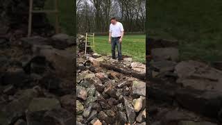 How to Build a Dry Stone Wall Part 3  The Second Lift [upl. by Olonam]