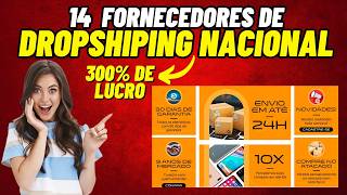 14 Fornecedores de DROPSHIPPING NACIONAL Brasileiros [upl. by Lian212]