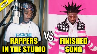 RAPPERS RECORDING IN THE STUDIO VS THE FINISHED RAP SONG [upl. by Clarisa27]