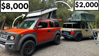 2000 VS 8000 Roof Top Tent [upl. by Redmund446]