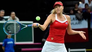 Highlights Karolina Pliskova CZE v Maria Sharapova RUS [upl. by Sauls809]