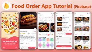 Food App Android Firebase tutorial  how to make food ordering app android studio tutorial [upl. by Annhoj777]