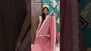 Crushed Designer saree  Rs1050 freeship  To order Watsap 8148162103 boutique tamil shorts [upl. by Papert493]