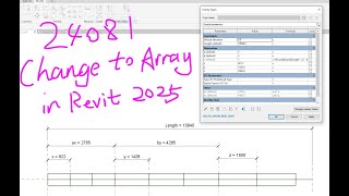 24081  Array Change In Revit 2025 [upl. by Nrobyalc131]