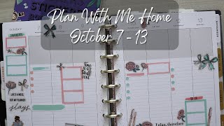 Plan With Me Home October 7  13 [upl. by Stefa]