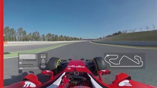 360° video with Scuderia Ferrari  Lap [upl. by Kinchen958]