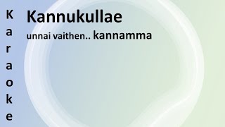 Kannukkulle Unnai Vaithen Karaoke [upl. by Ennovart884]