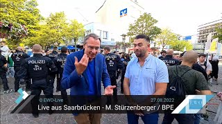 Live aus Saarbrücken  Michael Stürzenberger BPE [upl. by Eenafit]