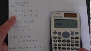 How to Solve Equations Using Casio Fx991ES Plus [upl. by Alfred]