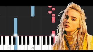 Billie Eilish  Bellyache Piano Tutorial [upl. by Osmond917]