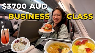 I PAID 275 for this BUSINESS CLASS Seat Family Visits amp Qantas Flight Food Review SIN  SYDNEY✈️ [upl. by Mady]