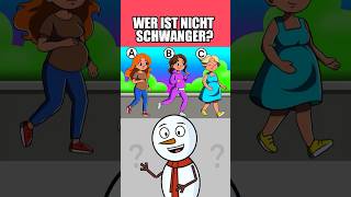 WER IST NICHT SCHWANGER quiz herausforderungen [upl. by Jorie]