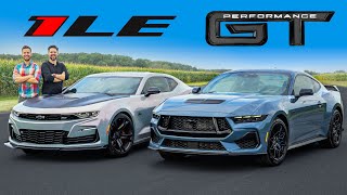 2024 Mustang GT Performance vs Camaro SS 1LE  DRAG RACE and LAP TIMES [upl. by Sands]