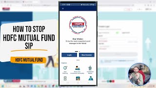 How to Stop HDFC Mutual Fund SIP [upl. by Aer149]