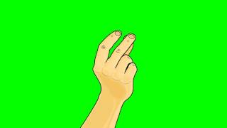 Animated Finger Snap backside view  Green Screen [upl. by Emmerich424]