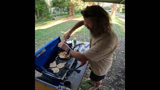 Lamb crumbed Cutlets  Veggies camp style [upl. by Safier]