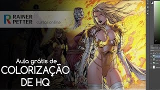 videoaula gratuita  Curso online de Colorização de HQ [upl. by Annala]