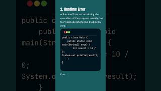 Types of Exceptions in Java Syntax Error Runtime Error Logical Error  Java Programming [upl. by Nedry]