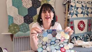 How to Sew Hexagon Quilt Blocks Together [upl. by Senoj]