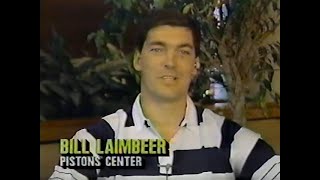 Bill Laimbeer NBA Today interview  1988 NBA Eastern Conference Finals ahead of Game 5 [upl. by Haleehs]