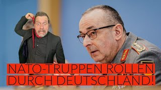 NATOTRUPPEN ROLLEN DURCH DEUTSCHLAND [upl. by Otcefrep]