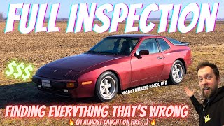 Everything Thats WRONG with my Cheap Porsche 944 Full Inspection Project Weekend Racer Ep 2 [upl. by Eselehs]