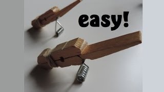 How to Make A Clothespin Toothpick Gun Full HD [upl. by Dede756]