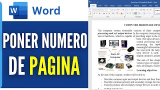 Como Poner Numero De Pagina En Word 2024 [upl. by Juakn623]