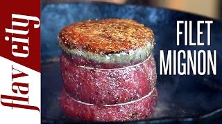 How To Cook The Perfect Filet Mignon  FlavCity with Bobby [upl. by Sinnylg]