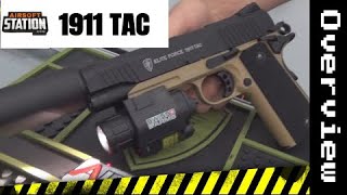 Elite Force 1911 TAC CO2 Blowback Pistol Overview [upl. by Charters909]