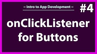 Create an onClick Event for Buttons  How to create an onClickListener for buttons in Android Studio [upl. by Zealand]