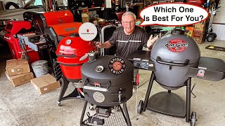 Kamado Kettle SmokerGrill Challenge  Kamado Joe Chargriller Spider Grills  Which is Best [upl. by Huebner97]