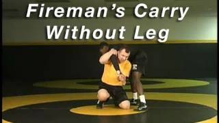 2 on 1 to No Leg Firemans Carry  Cary Kolat Wrestling Moves [upl. by Annavahs690]