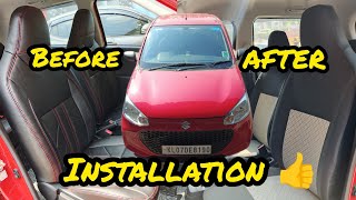 ALTO 800 🚗 how to before and after seat installation full video shorts [upl. by Llekcm149]