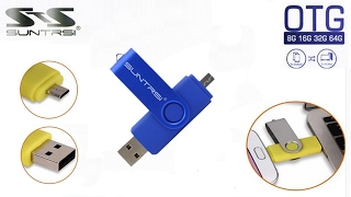 OTG и USB 20 Флешка Suntrsi 16GB для компьютера и телефона [upl. by Neillij]