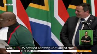 DA accused of hiring unqualified staff [upl. by Dinny]