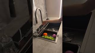 Kitchen Sink Set With Digital Temperature Display  sink fitting in kitchen  Kitchen Interior Ideas [upl. by Belak]