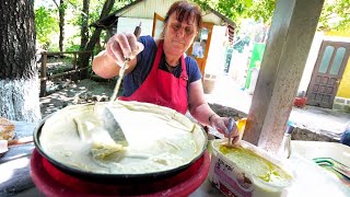 Amazing ALBANIAN FARM LIFE Making Lakror amp Petulla at Farma Sotira  Leskovik Albania [upl. by Gilda]