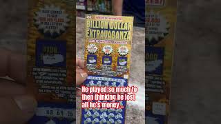 BILLION DOLLAR EXTRAVAGANZA SCRATCH OFF TICKET WINNER FROM LUCKY FARM SMOKE SHOP TAKES HOME 5K [upl. by Frisse974]