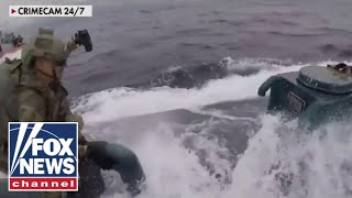 US Coast Guard busts narco submarine smuggling 17000 lbs of cocaine [upl. by Eihcir]