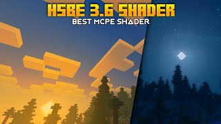 HSBE Shader 36  Best Ultra Shader for MCPE 118 Sun Reflection Clouds Reflection Glowing Ores [upl. by Eerej951]