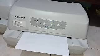 Tes Print Compuprint sp40 plus [upl. by Cheri]