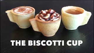 The Biscotti Cup  Edible Cookie Cup [upl. by Marie-Jeanne934]