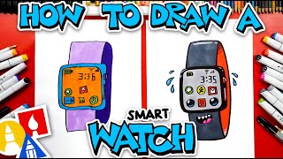 How To Draw A Smartwatch [upl. by Acinnej336]