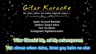 Kurşuni Renkler  Gitar Karaoke [upl. by Norda]