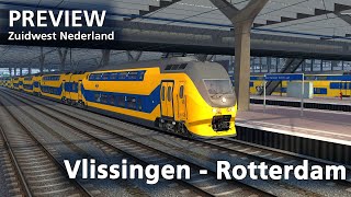 Train Simulator 2021 PREVIEW ZuidWest Nederland Vlissingen  Rotterdam met ChrisTrains VIRM [upl. by Kcerred]