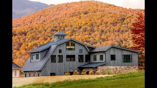 Timber Frame Barn Video Tour Barn House Project  Normerica Timber Homes [upl. by Karwan]