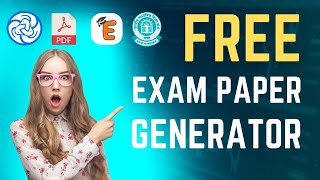 Free Exam Paper Generator [upl. by Nylirem]