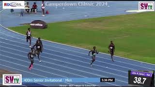 The Camperdown Classic 2024  Men 400m  Heat2  Adrian Taffe [upl. by Oratnek]