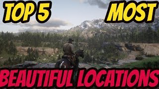 Most Beautiful Locations In RDR 2 TOP 5 [upl. by Nanor795]